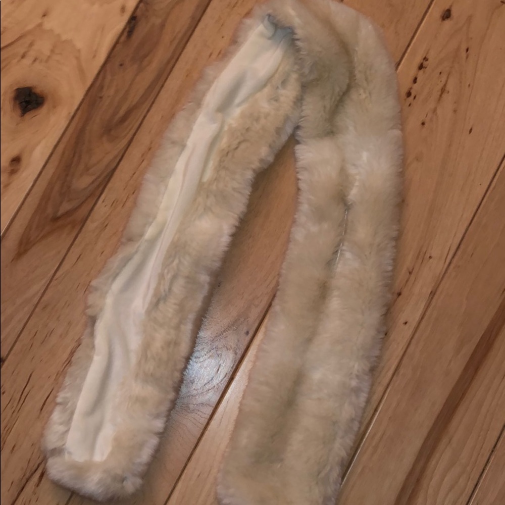 White Fur Scarf